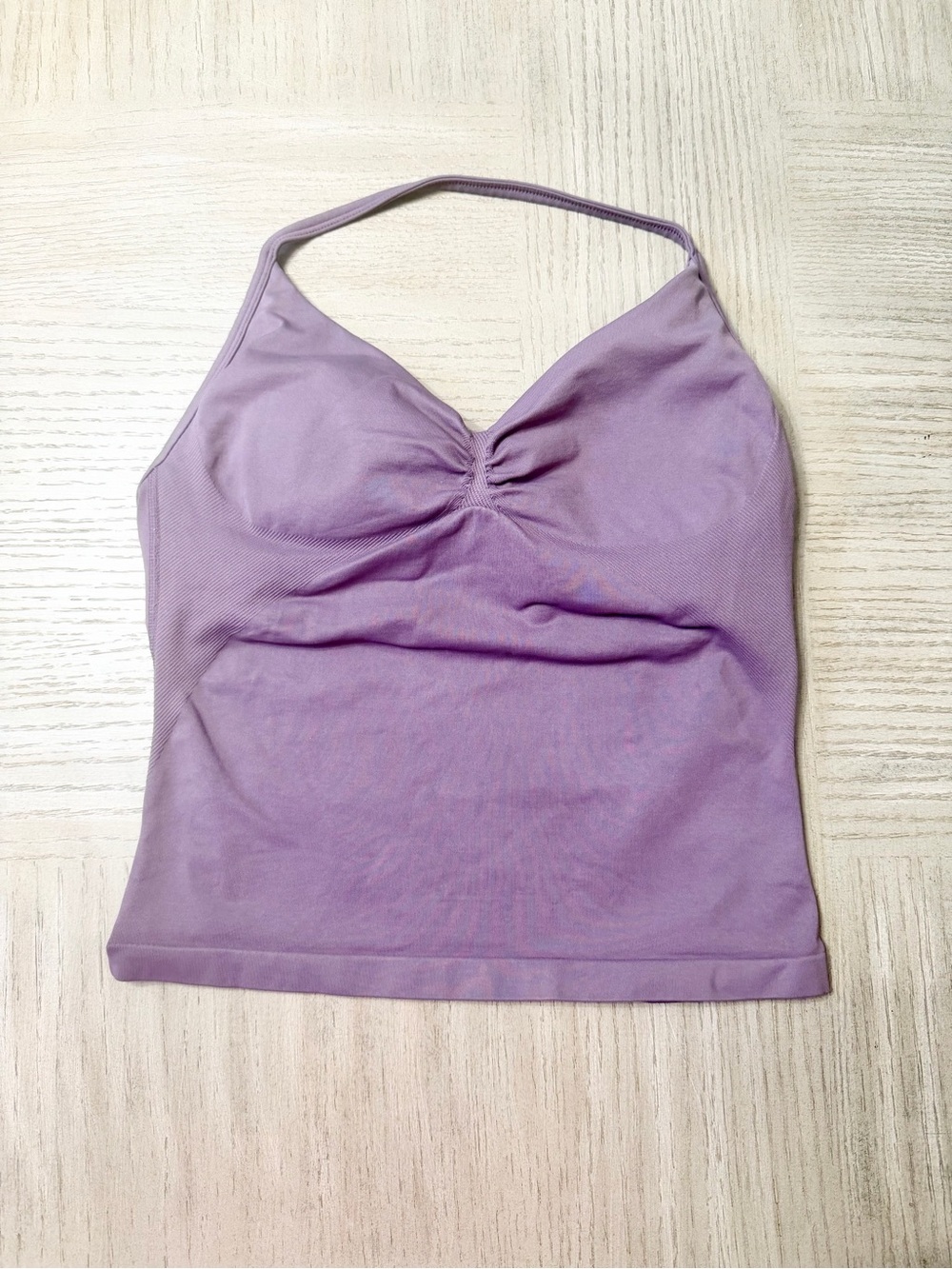 Lavender Seamless Sports Bra & Shorts Set - DRYNE - Picture 2 of 8